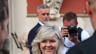 FOTO: Eva Pavlová v Karlových Varech.