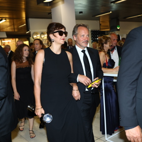 Maggie Gyllenhaal s manželem Peterem Sarsgaardem.