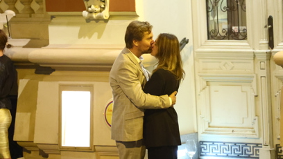 FOTO: Petr Lněnička si užil romantickou chvilku se svou přítelkyní.