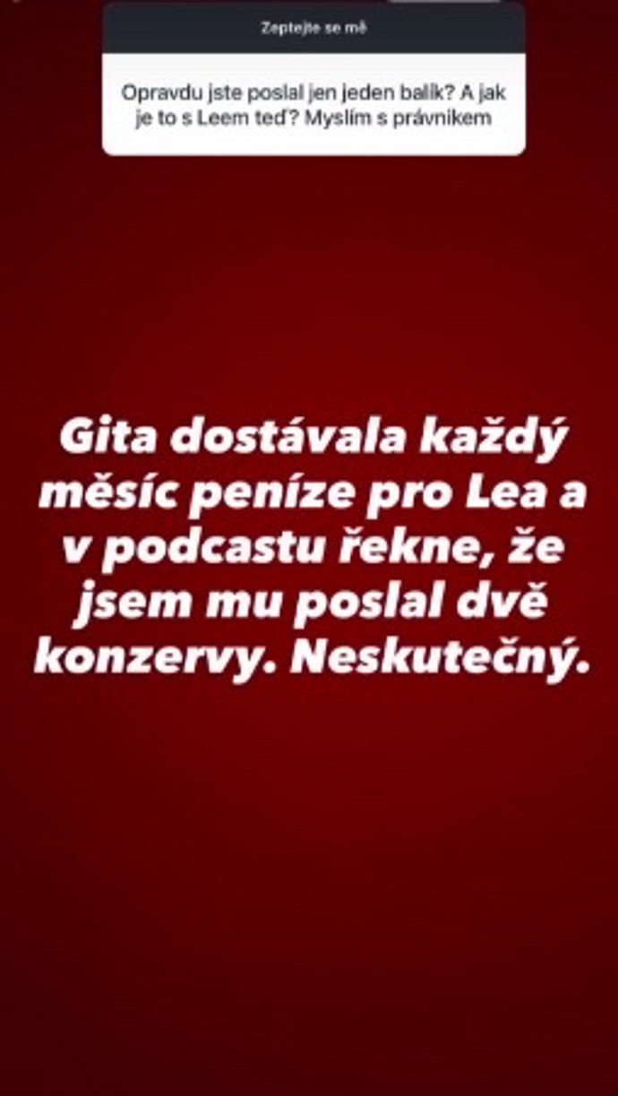 FOTO: Leo Beránek starší reagoval na svém Instagramu. – stránka 6