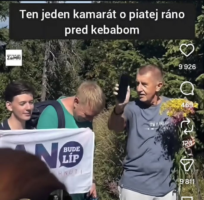 FOTO: Lidé si na sítích střílí z výšlapu Andreje Babiše. – stránka 25