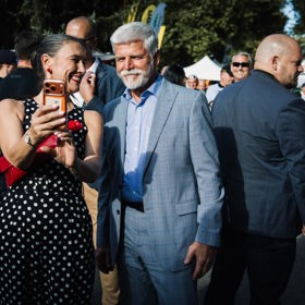 Prezident Petr Pavel neodmítl selfie.