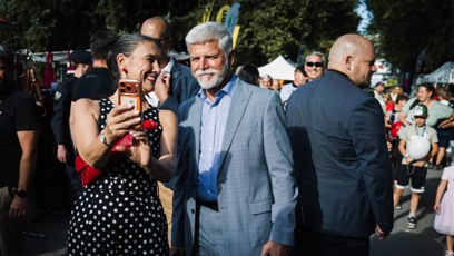 FOTO: Prezident Petr Pavel neodmítl selfie.