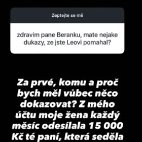 Leo Beránek starší reagoval na svém Instagramu.