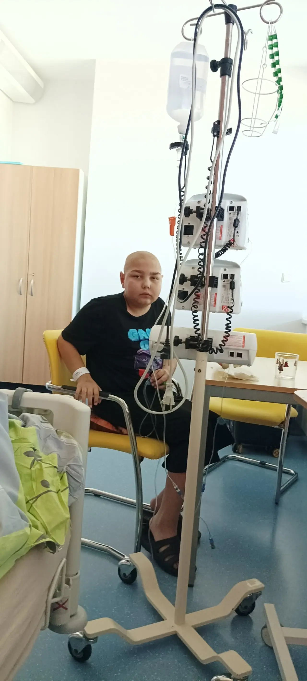FOTO: Léčba zahrnuje náročné chemoterapie i pobyty na hematoonkologii.