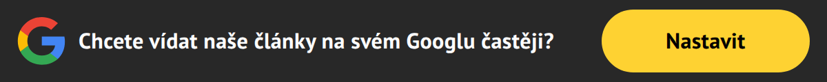 Google "Upřednostnit" banner