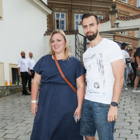 Na akci ji doprovodil její osobní trenér Pavel Šalitroš.