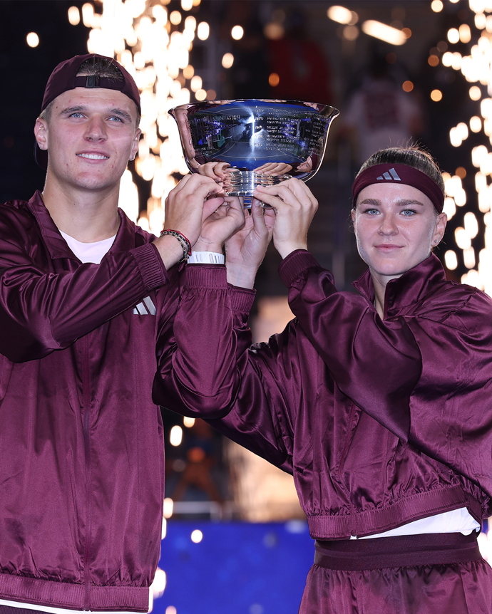 FOTO: Jakub Menšík a Karolína Muchová vyhráli grandslamový titul.