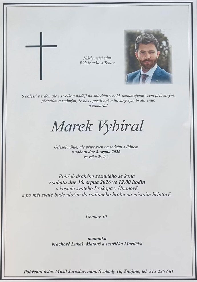 FOTO: Marek Vybíral zemřel. – stránka 62