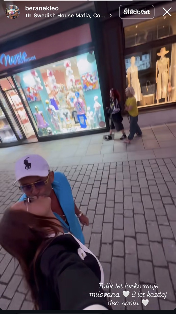 FOTO: Leo Beránek a Kateřina Beránková slaví 8 leté výročí.