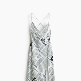 Saténové šaty na ramínka, H&M, 999 Kč