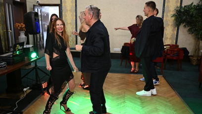 FOTO: Barbora Fišerová si party užívala.