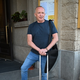 Karel Voříšek na akci Anděl mezi zdravotníky.