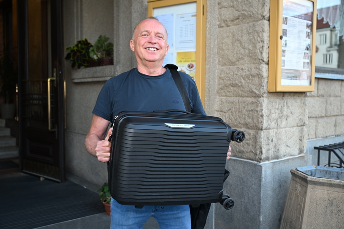 FOTO: Karel Voříšek měl dobrou náladu.