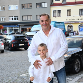 Miroslav Etzler se synem.