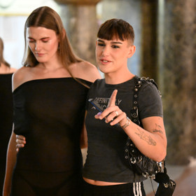 Tadeáš Kuběnka s doprovodem na premiéře filmu Chica Checa.
