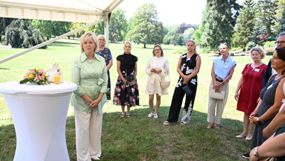 FOTO: Eva Pavlová na setkání v Lánech.