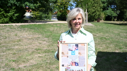 FOTO: Eva Pavlová ukázala nástěnku se vzkazy.