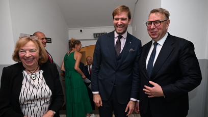 FOTO: Livia Klausová, Adam Vojtěch a Aleš Juchelka.