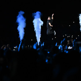 Koncert Marka Ztraceného na Letné.