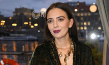 Natálie Holíková na adventním setkání TV Nova.