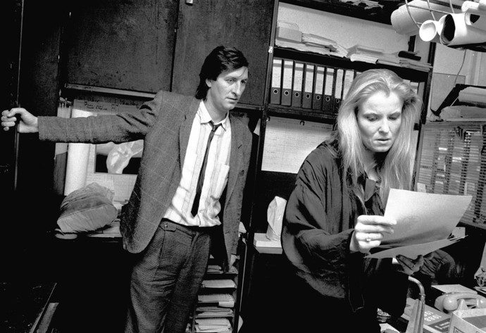 FOTO: Herec Bolek Polívka se svou manželkou Chantal Poullain v roce 1982.