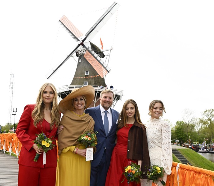 FOTO: Královská rodina - princezna Amalia, královna Máxima, král Willem Alexander, princezna Alexia a princezna Ariane.