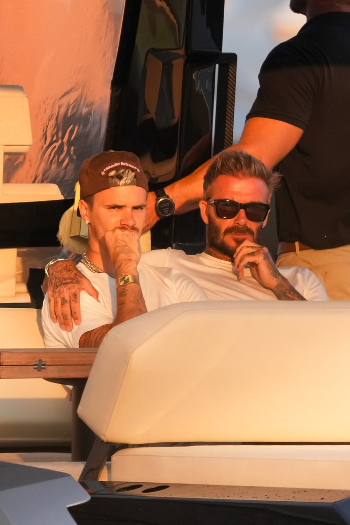FOTO: David Beckham se synem Romeem.