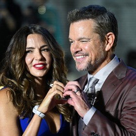 Matt Damon se svou ženou Lucianou.