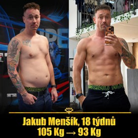 Jakub Menšík výrazně zhubnul.