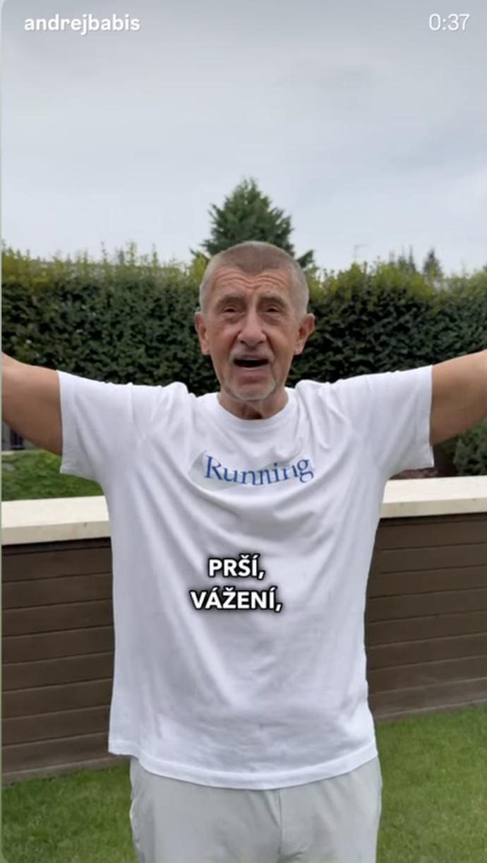 FOTO: Babiš ve videu avizoval, že plánuje obnovit Národní koalici proti suchu.
