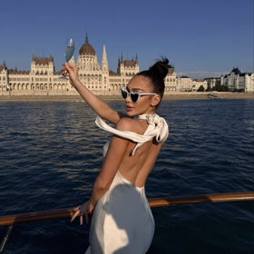 Veronica Biasiol si krátce před svatbou užívala rozlučku se svobodou v Budapešti.
