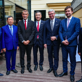 Andrej Babiš pochválil skvělou atmosféru.