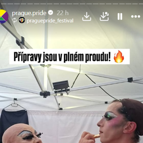 Přípravy na Prague Pride.