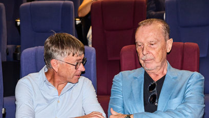 FOTO: Štefan Margita s ředitelem České televize Hynkem Chudárkem.