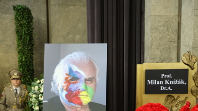 FOTO: Poslední rozloučení s Milanem Knížákem.