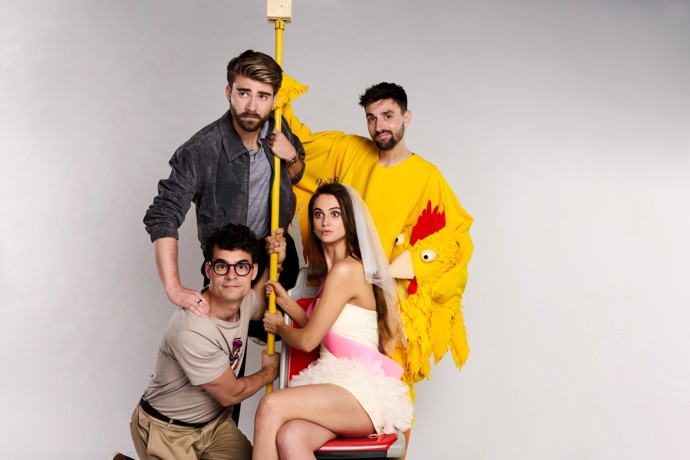FOTO: Filip Březina, Marek Lambora, Václav Matějovský a Michaela Petřeková v seriálu Boží plán.