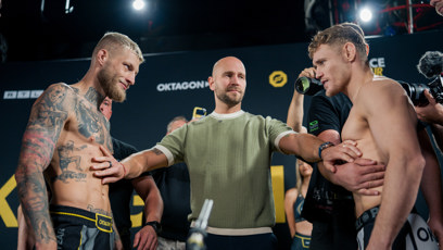 FOTO: Radek Roušal a Jonas Mågård si na vážení znovu nic nedarovali.