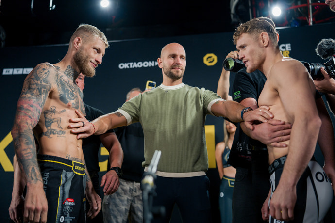 FOTO: Radek Roušal a Jonas Mågård si na vážení znovu nic nedarovali. – stránka 94