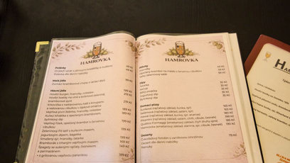 FOTO: Restaurace Hamrovka nabízí bohaté menu.