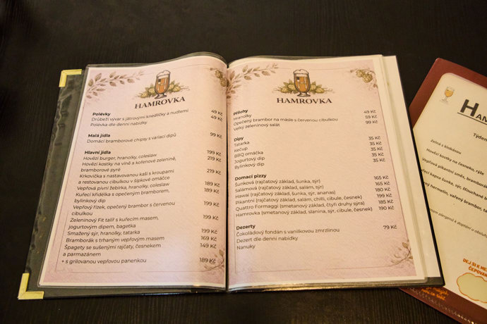 FOTO: Restaurace Hamrovka nabízí bohaté menu. – stránka 172