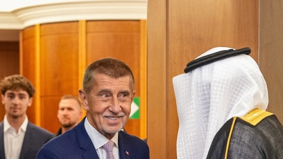 FOTO: Předseda vlády na slavnostní recepci pořádanou u příležitosti státního svátku Království Saúdské Arábie.