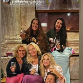 Monika Babišová na dámské jízdě.