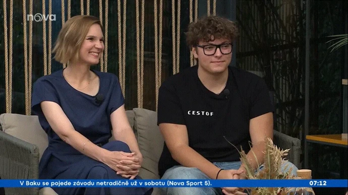 FOTO: Syn Lucie Borhyové, Lucas Papadakis.