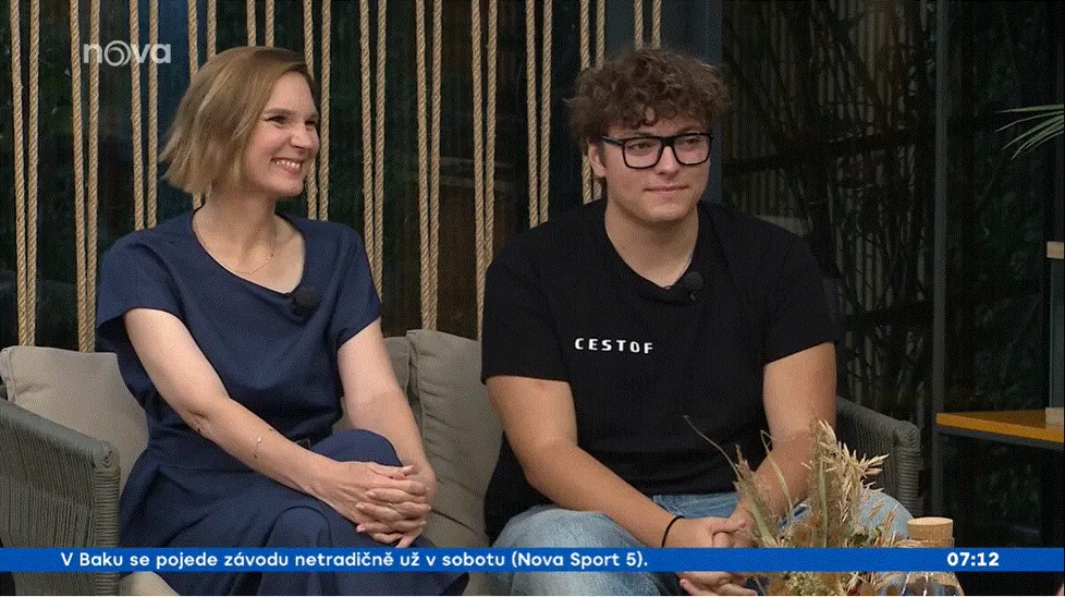 FOTO: Syn Lucie Borhyové, Lucas Papadakis.