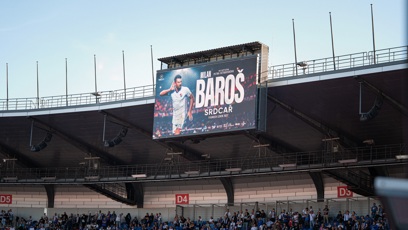 FOTO: Milan Baroš měl rozlučkovou party na stadionu.