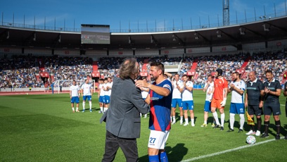 FOTO: Milan Baroš měl poslední zápas na stadionu.