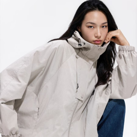 Bunda oversize s kapucí z vodoodpudivé látky, Reserved, 1199 Kč