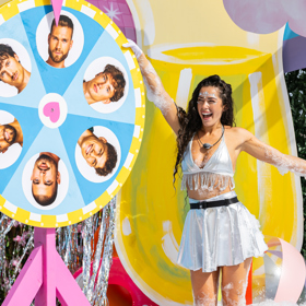 Nela Dedková během hry v reality show Love Island.