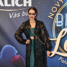 Michaela Tomešová na premiéře muzikálu Biograf láska 2: Nový příběh.